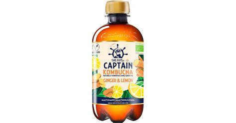 The Gutsy Captain Kombucha Ginger Lemon Inkiv Rin Ja Sitruunan