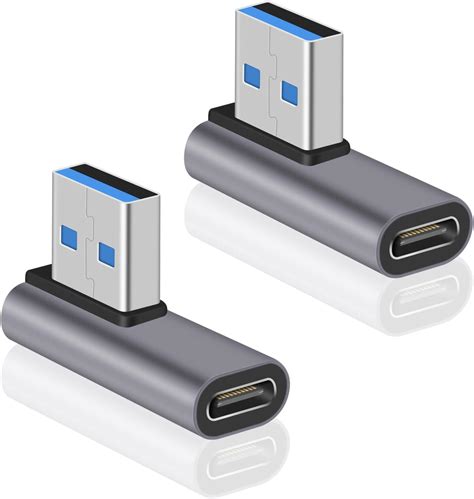 Poyiccot Adaptador Usb C Hembra A Usb Macho Adaptador Usb C A Usb A De 90 Grados Adaptador Usb