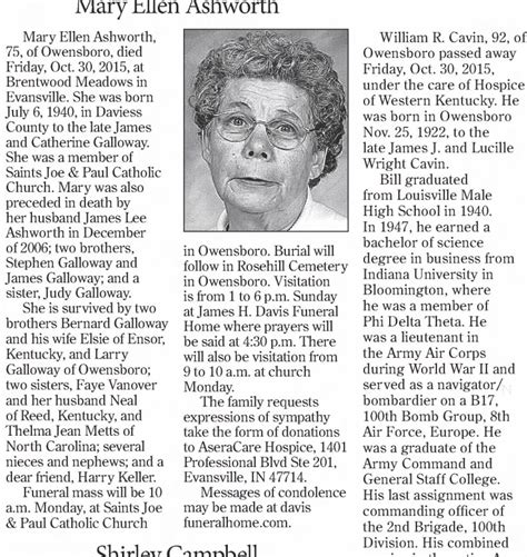 Obituary For Mary Ellen Ashworth 1940 2015 Aged 92 ™