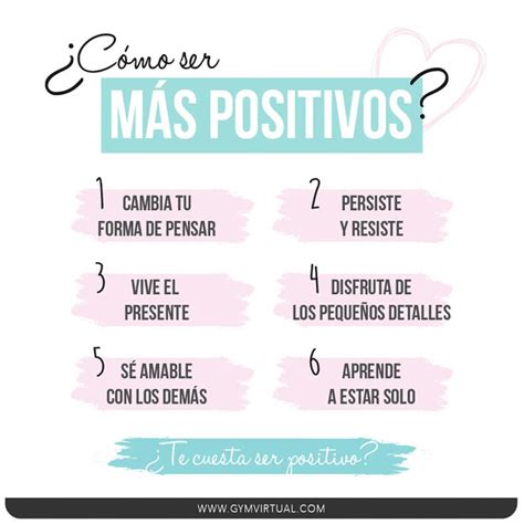 Consejos Para Ser M S Positivos Gym Virtual Como Ser Positivo