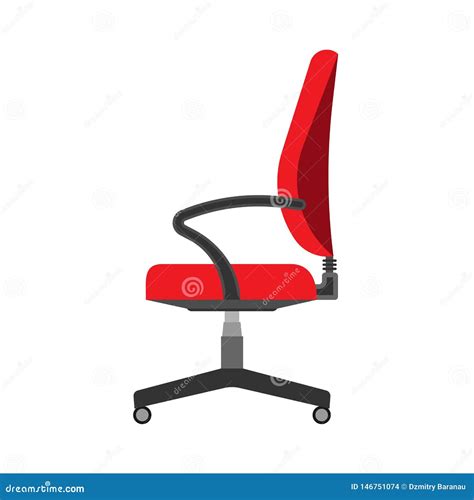 Chair Office Vector Cartoon Icon Vector Illustration Armchair Office