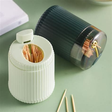 Pop Up Automatic Toothpick Dispenser Creative Simple Self Ejecting