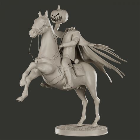 3d Printable Headless Horseman By Bysmiled