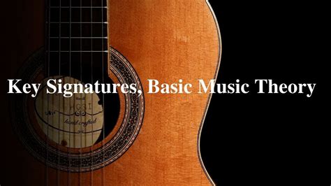 Key Signatures Basic Music Theory YouTube