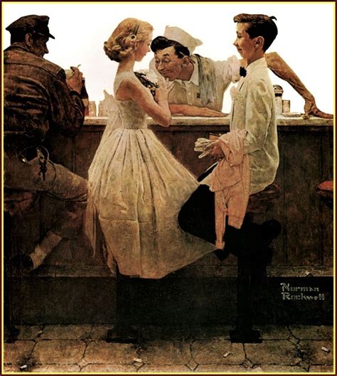 Norman Rockwell After The Prom Vintage Old Art Print Norman