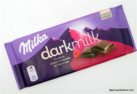 Milka Darkmilk Raspberry Chocolate Bar Germandelistore