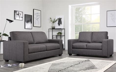 Mission Slate Grey Fabric 32 Seater Sofa Set Furniture Choice In