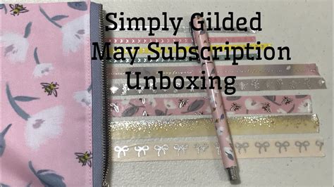 Simply Gilded Subscription Unboxing Youtube