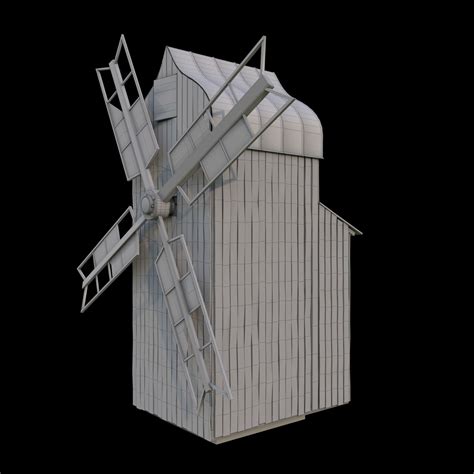 Old Wind Mill D Model Cgtrader