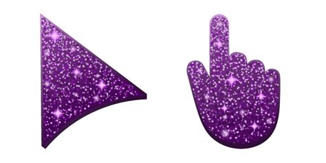 Dark Purple Glitter Cursor Custom Cursor