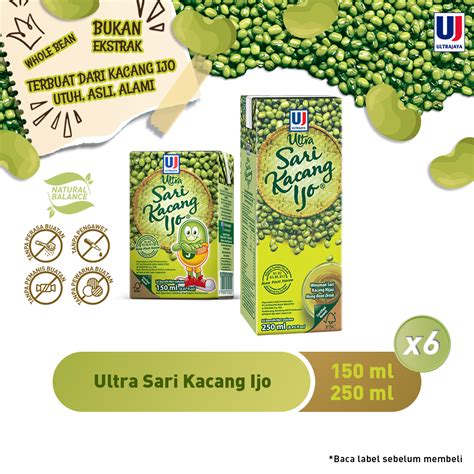 Jual Ultra Sari Kacang Ijo Paket Isi Pcs Shopee Indonesia