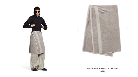 Balenciagas Towel Skirt Is Now Available For Pre Order Al Bawaba