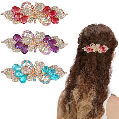 Amazon Kuuguu Pcs Butterfly Crystal Hair Clip Wedding Headdress