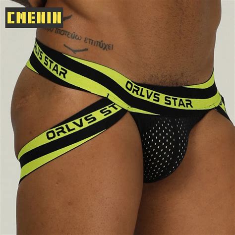 Jockstrap De Marque En Maille Pour Hommes Sous V Tements G String Et String Sexy Gay