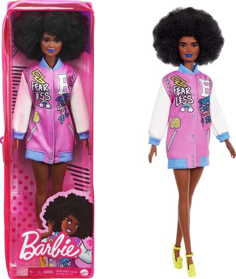 Amazon Barbie Fashionistas Doll 156 With Brunette Afro Blue