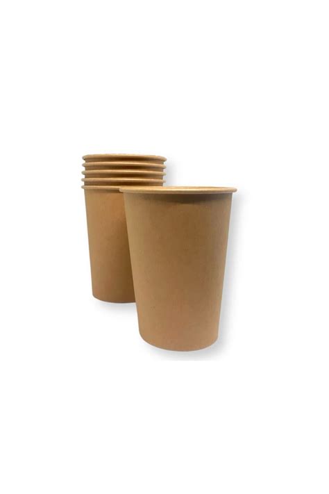 Vaso Polipapel Kraft Oz Con Tapa