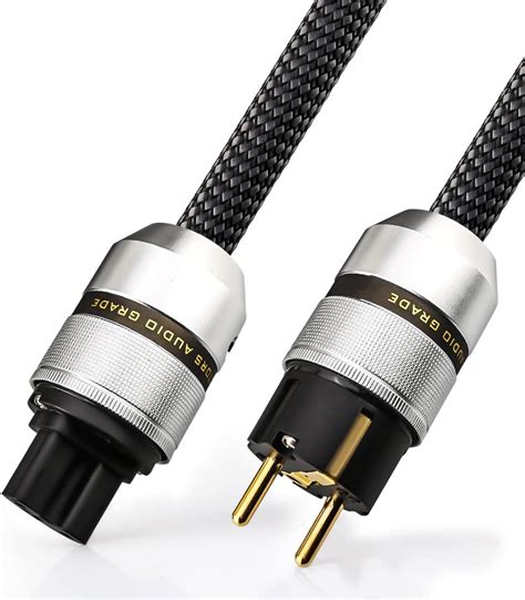 Tertullus High End HiFi kabel zasilający 1 m OFC podwójne ekranowanie