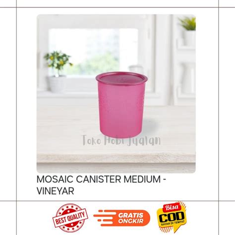 Jual Mosaic Canister Medium Vineyar Toples Toples Tupperware