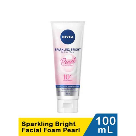 Jual Nivea Sparkling Bright Whitening Facial Foam 100 Ml Shopee Indonesia