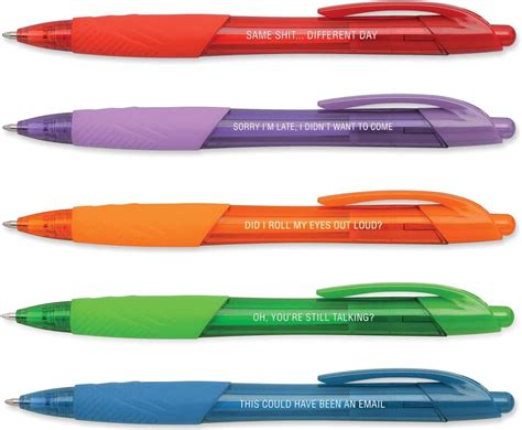 Amazon 5 Pcs Funny Pens Swear Word Daily Pen Set Fuck Pens