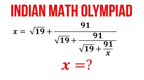 An Infinite Quadratic Problem I Olympiad I Sat I Mcat I Xth I Gre I Pre