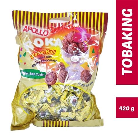 Apollo Roka Wafer Ball Contents 70 Nutty Chocolate Wafer Ball 420gr