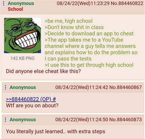 Anon Learns Like A Normal Person R Greentext