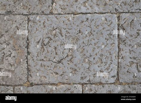 White Grey Stone Brick On The Ground On The Piazza Pretoria In The