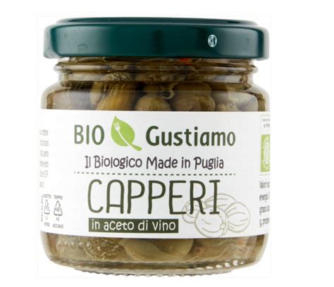 Kapary W Occie Winnym Capperi BIO GUSTIAMO Made In Puglia 100g