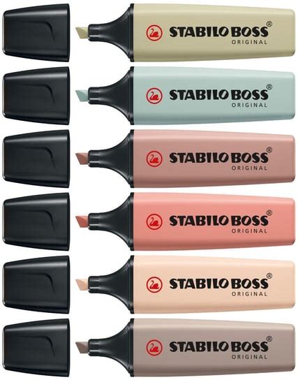 Zakreślacze Stabilo Boss Original Naturecolors 6 sztuk Stabilo