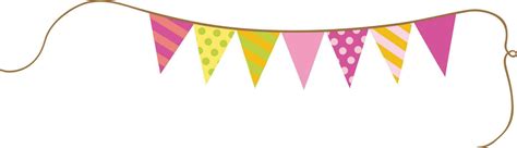 Party flag banner isolated on white 23822615 Vector Art at Vecteezy