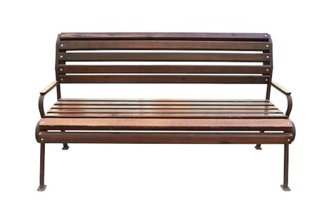 Premium Photo Park Bench Isolated