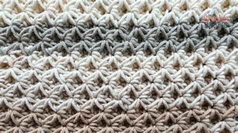 Crochet Raised Star Stitch In Rounds Tutorial