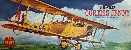 Atlantis Jn D Curtiss Jenny Plastic Model Airplane Kit Scale