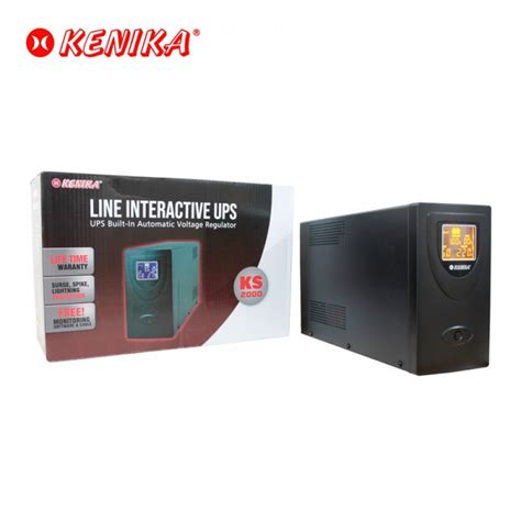 Jual UPS KENIKA 2000VA 1200W KS 2000 NEW LINE INTERACTIVE UPS