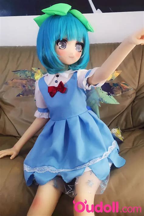 Blue Hair Cute Anime Mini Sex Doll Cm Mini Cartoon Sex Doll Shop