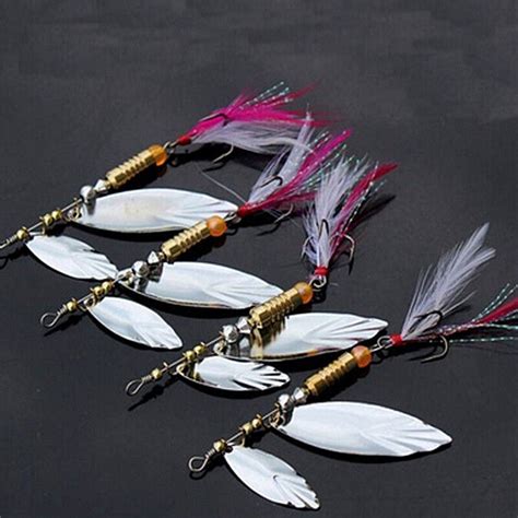 Hook Treble Spinner Bait Tackle Lures Sequins Spoon Feather Fishing