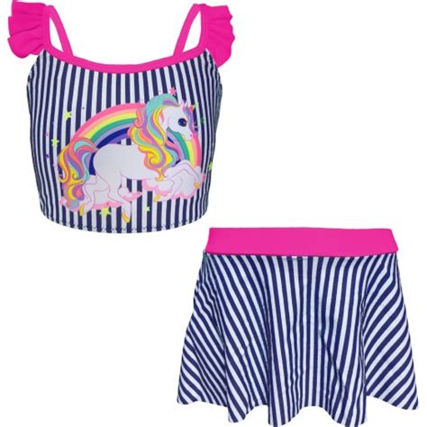 Str J K Pielowy Dwucz Ciowy Komplet Bikini Dla Dziewczynki Na Pla