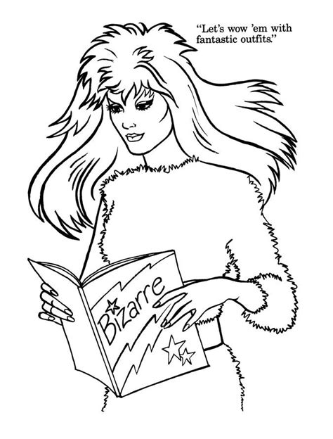 Jem Coloring Pages Coloring Books At Retro Reprints The Worlds