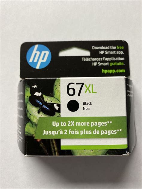 HP 67XL High Yield Black Original Ink Cartridge 3YM57AN New EBay