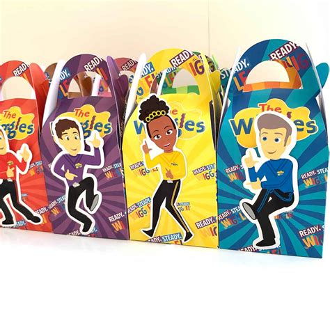 The Wiggles Lolly Box 4 Boxes Tic Tac Top