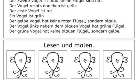 Leseblatt 2 Klasse Leseblatt Vv Klasse 1 Unterrichtsmaterial In Den