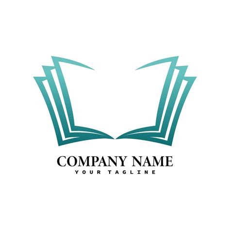 Education Book Shop Store Vector Logo Design Template Open Book