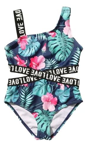 Traje De Ba O Para Ni As Bikini Ba O Manga De Una Sola Pi Meses Sin Inter S