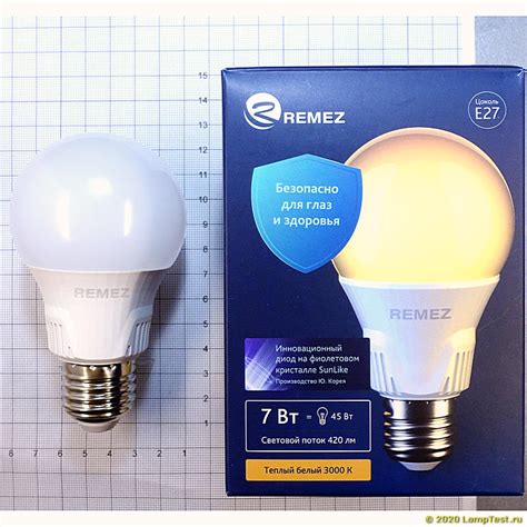 Remez RZ-101-A60-E27-7W-3K