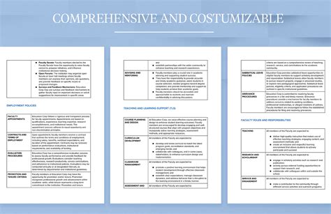 Education Faculty Handbook Template in Word, PDF, Google Docs - Download | Template.net