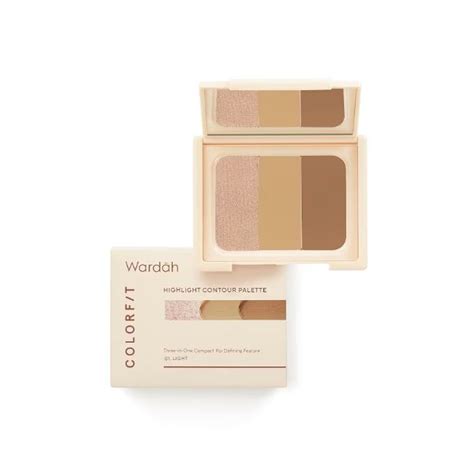 Wardah Colorfit Highlight Contour Palatte 102g Shopee Malaysia