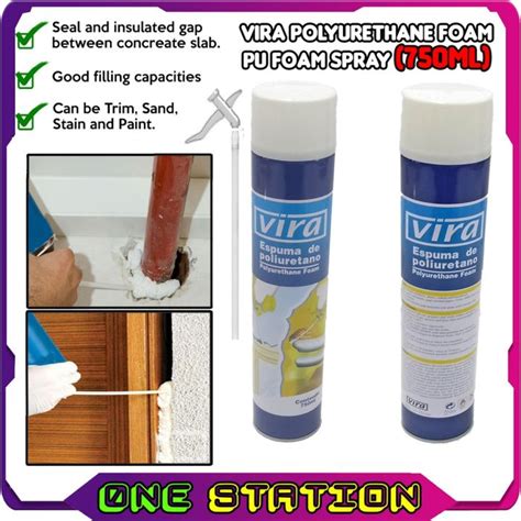 Vira Polyurethane Foam Pu Foam Spray 750ml Lazada