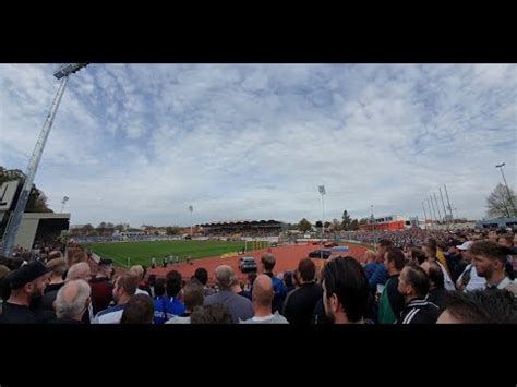 1860 München Fansupport auswärts bei der SpVgg Bayreuth 3 Liga 29 10