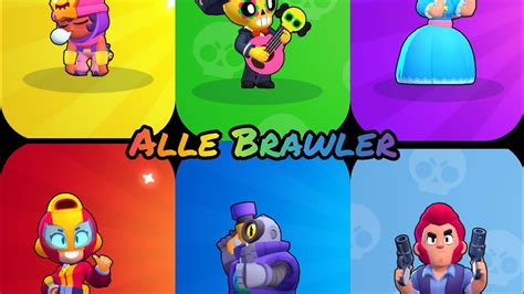 Alle Brawler Brawl Stars Deutsch Youtube